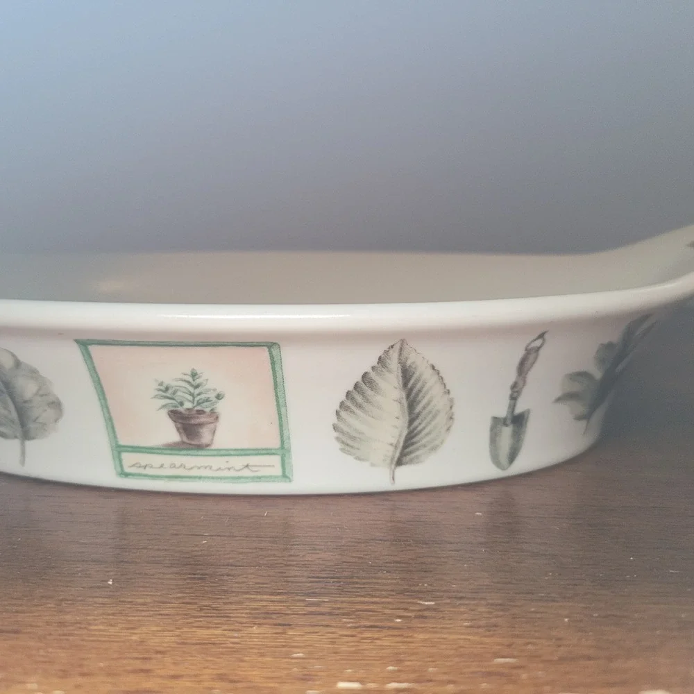 Pfaltzgraff Naturewood 11 Inch Au Gratin Dish Garden Baking Pan‎